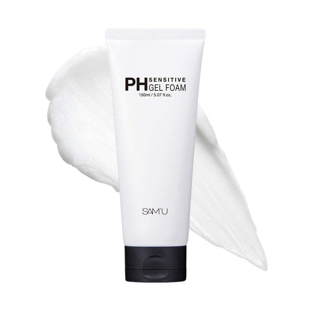 

SAM U PH Sensitive Gel Foam 150ml - Foaming Cleanser, Creamy Foam, Cleansing, Hyaluronic Acid, Ceramide, Centella Asiatica Extract, Mildly Acidic,