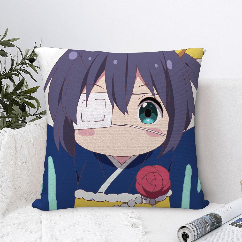 Anime T-Takanashi Rikka Pillow Case Sofa Decorative Home Double-sided Print Plush Square Throw Pillow Covers Cushion Decor Cover