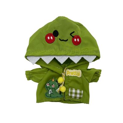 AXLUCE - Plush Clothes - Chick - Dinosaur - Raincoat - Plush Toy - Clothes - 10cm - Doll (Dinosaur (green), 10cm)