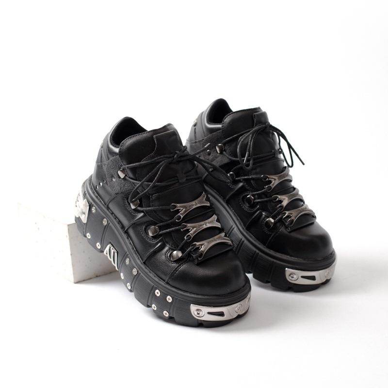 New Platform Sneakers Women Punk Rock Shoes Heavy Metal Style Russian Sourcing