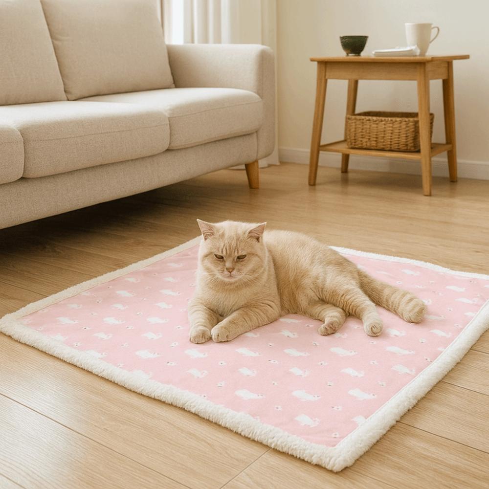 Warm Winter Pet Mat Fluffy Cat Sleeping Mat Cute Cat Nest Mat Car