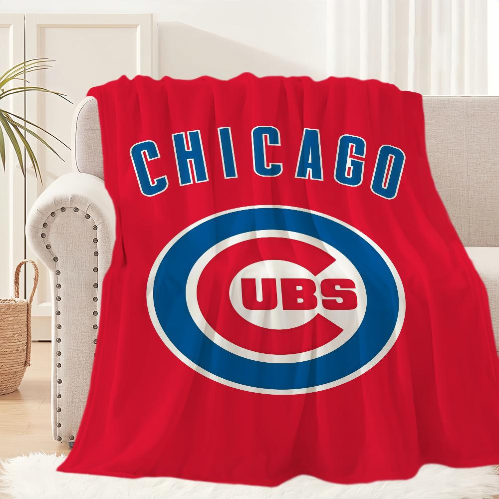 C-Chicago C-Cubs Baseball Cool Blanket Blanket for Couch Sofa Travel Home Hiking Picni Bed Beding Flannel Blanket birthday gift