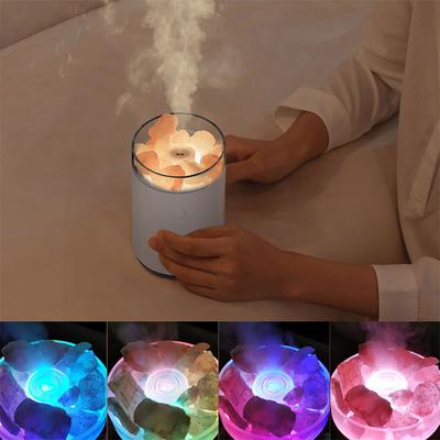 260 ml Luftbefeuchter Salz Erz Aroma Diffusor Mit Nachtlicht Kalten Nebel Für Schlafzimmer Hause Auto Pflanzen Reiniger Humidificador