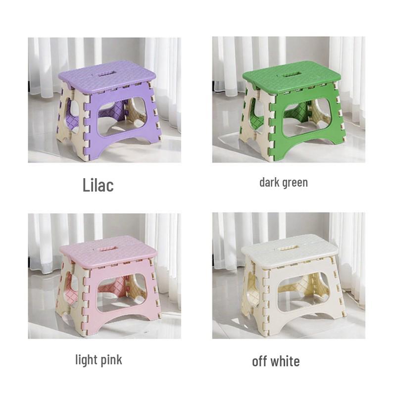 Portable Outdoor Folding Mini Stool - Compact and Durable Plastic Design