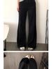 Women's Plus Size Fleece-Lined Micro Flare Jeans: Winter Slimming Loose Wide Leg Pants