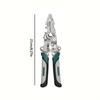 Multifunctional Wire Stripping Pliers Foldable Design Suitable for Electrical Water Pipe Crimping Cutting Twisting Metal Tools