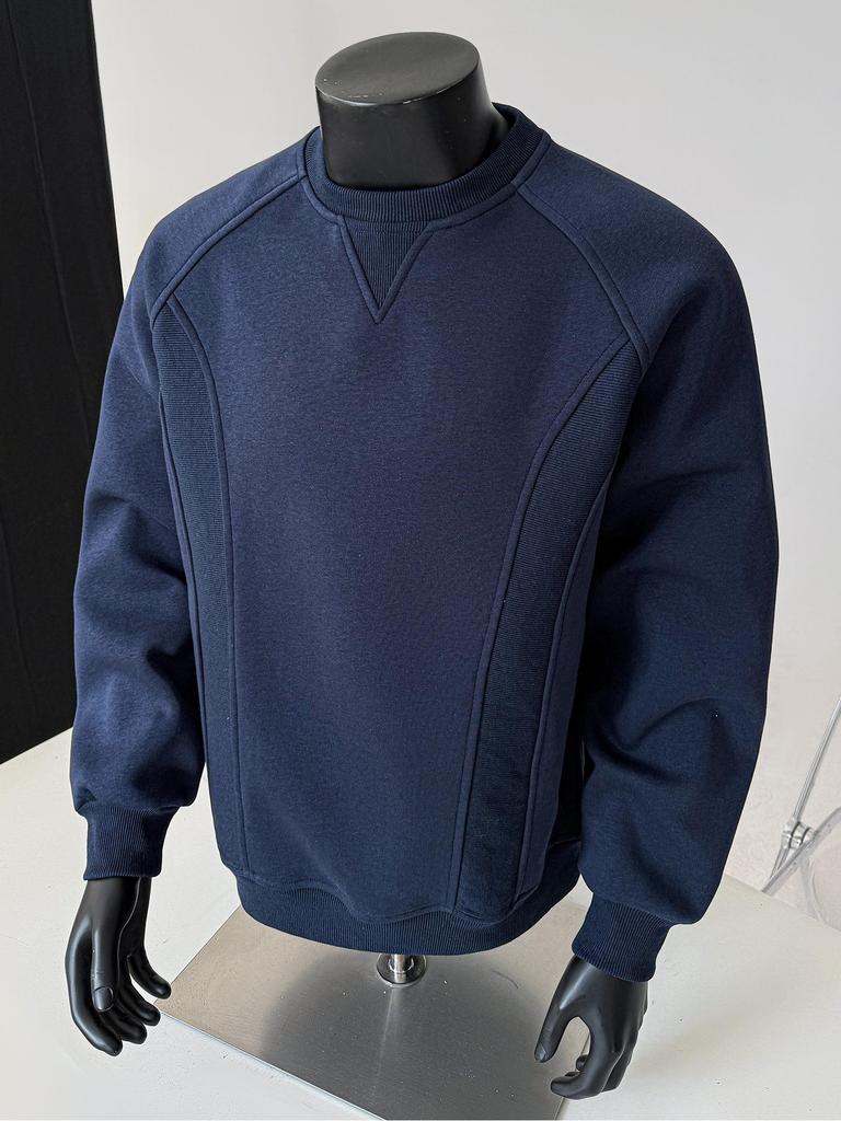 ACU Menswear | American Boxy Patchwork Hoodie 2026 - Trendy Loose Fit Pullover for Men