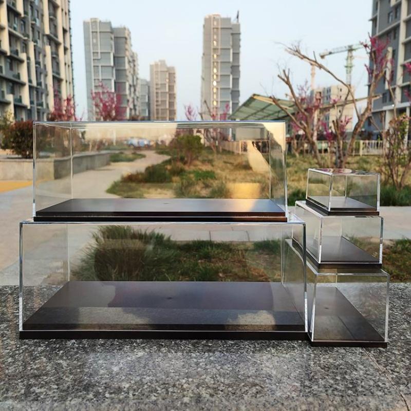 Scale 1/64 1/43 1/32 1/24 1/18 Clear Acrylic Display Box Case for Car Model Dust Cover Pre Made Box Diecast Professional Storage