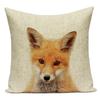 Cute Cartoon Giraffe Deer Lion Pillow Case Nordic Kids Room Decor Animal Cushion Cover For Sofa Car Bedroom Pillow Covers