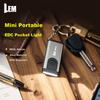 LEM Mini Portable Rechargeable High-Power Flashlight Keychain Outdoor Work Alarm Light