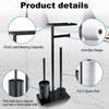 Rust-proof Floor Standing Toilet Roll Holder Freestanding Tissue Dispenser  Hotel Bathroom