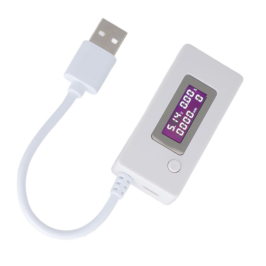 USB Charger Detector High Accuracy Plug and Play Portable USB Voltage Current Power Meter for Phone
