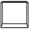 VidaXL Table console Noir 80x35x75 cm Verre trempé 322808