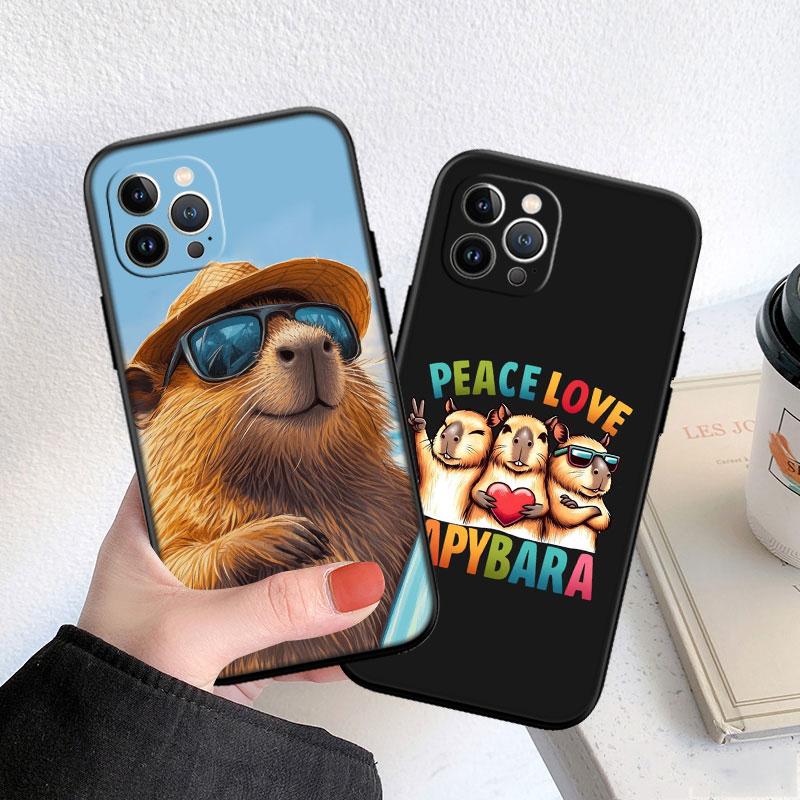 LO19 Cartoon Wasserschwein Softshell Handyhülle für Redmi Note 8 9 Pro Max 9S 9T 9C NFC 8T 8A 10A A4