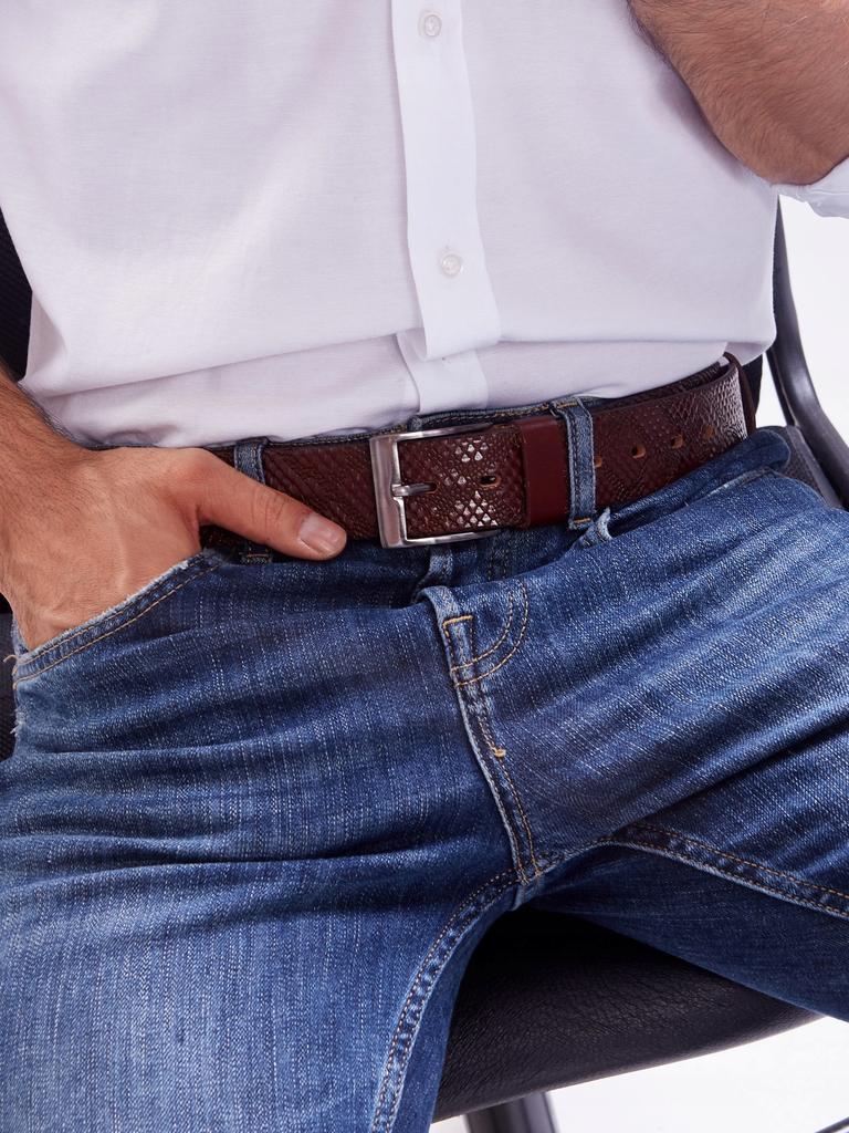 Herren-Ledergürtel ROVICKY PRS-03-BGE 99-114