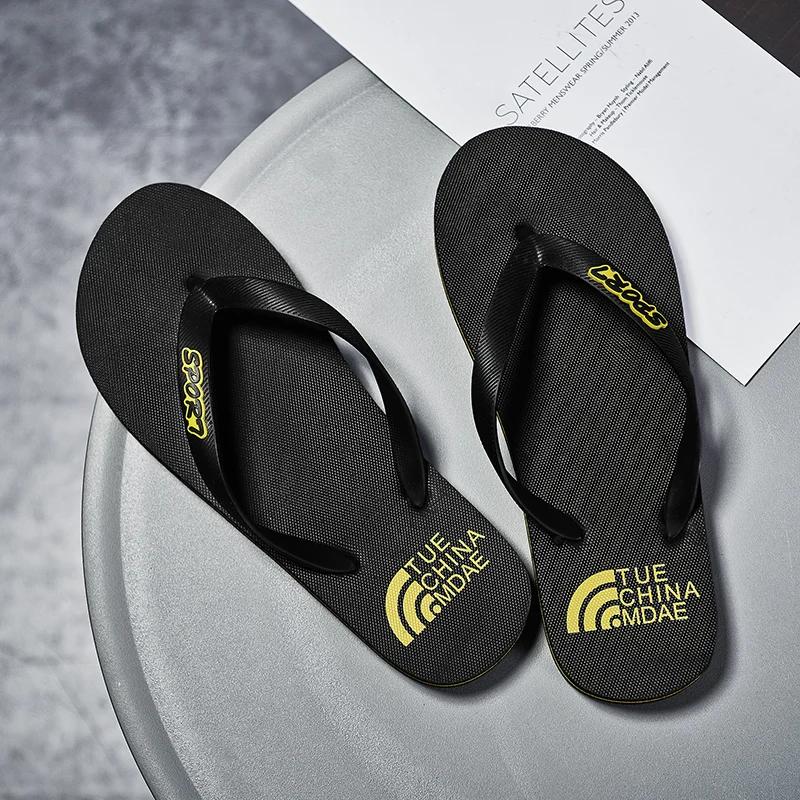 Men's Summer Slippers Walk Around Home Flip Flops Men Original Brands Shoes for Men Genuine Mens Slipper Man Luxury