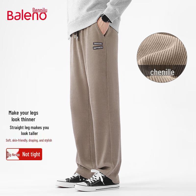 

Baleno Men s Chenille Anti-Wrinkle Straight-Leg Pants L