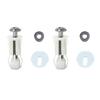 Nylon and Stainless Steel Toilet Seat Cover Hole Screws Easy To Install, 2PCS