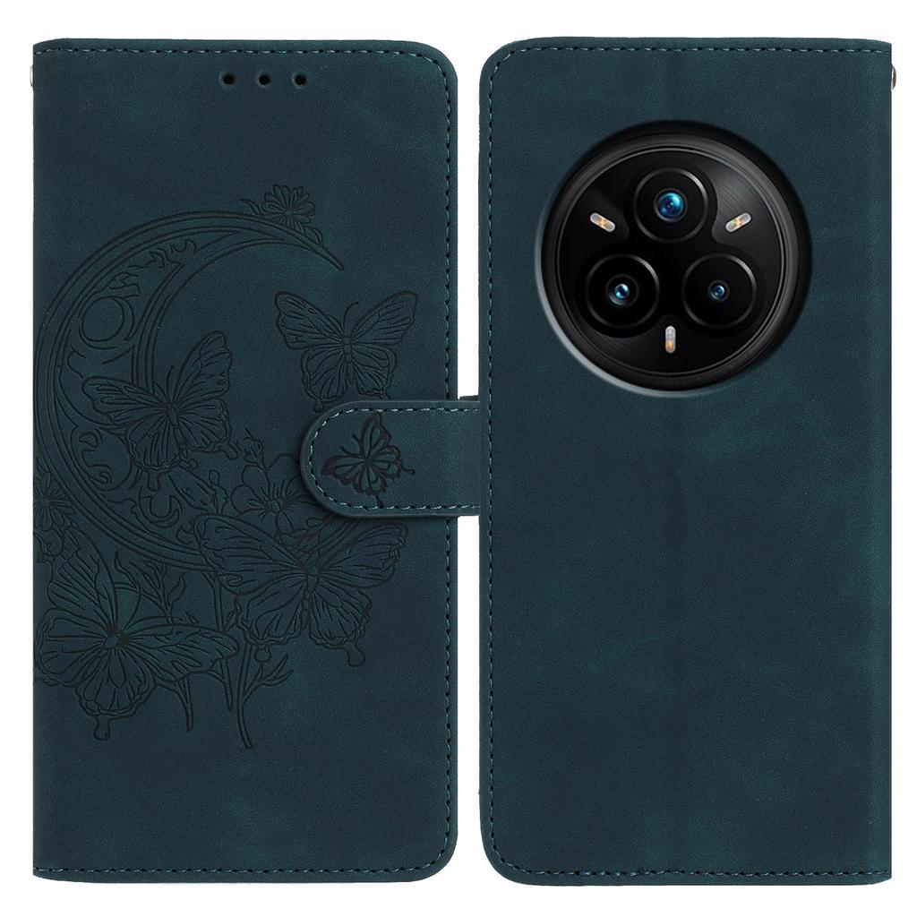 For Realme 14 Pro 5G Case Butterfly Flower Imprinted PU Leather Wallet Stand Phone Cover