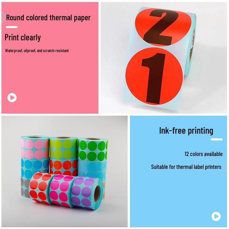 Waterproof Adhesive Thermal Barcode Stickers - Various Sizes