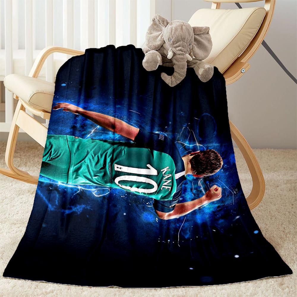 Football Player Action Blanket Ultra-Soft Great for Bedding Office Chair Chair All-Season Use Modern Style Ideal Gift For Birthday Valentine'S Day