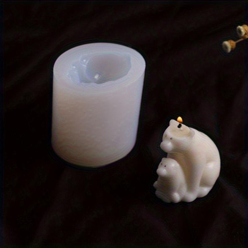 New Polar Bear Silicone Mold DIY Silicone Candle Mold Aromatherapy Candle Molds Candle Making Tools Soap Mold Silicone Mold