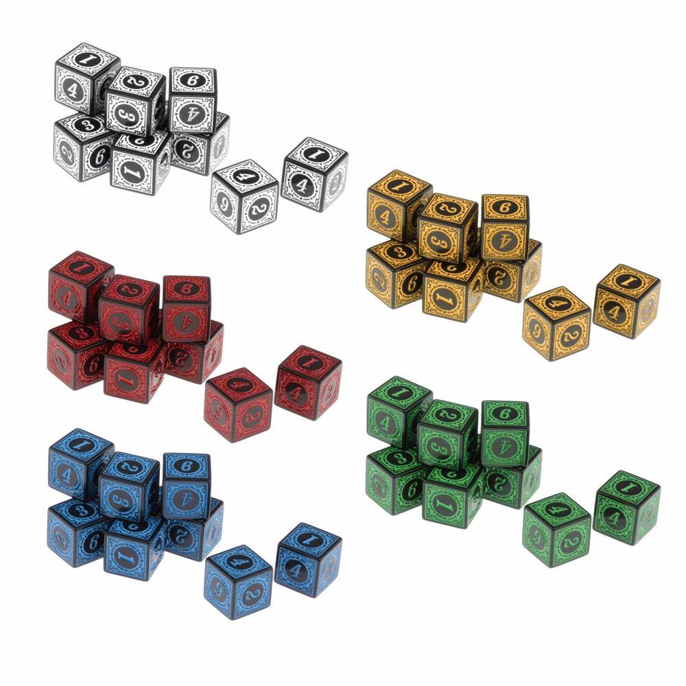 Toys D6 Table game Dices Multi Sided Acrylic Polyhedral