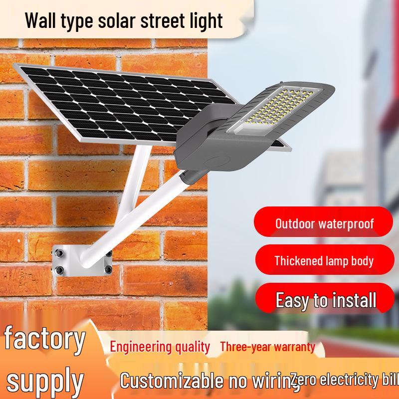 Waterproof LED Solar Street & Courtyard Floodlight for Outdoor Lighting
