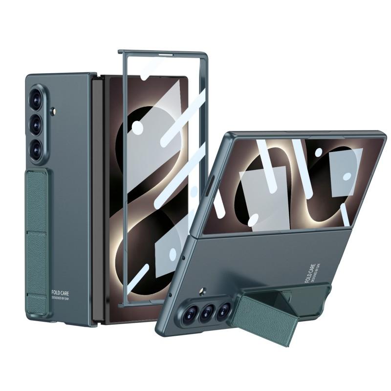 Galaxy Z Fold7 Ultra Matte PC Case With Kickstand Anti-Fingerprint Drop Protection Magnetic