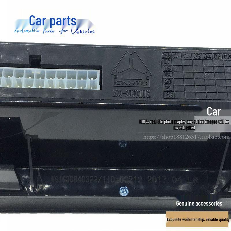 WG1630840322 - Compatible with Sinotruk Howo Old Model Heating and AC Control Panel, Button Control Switch