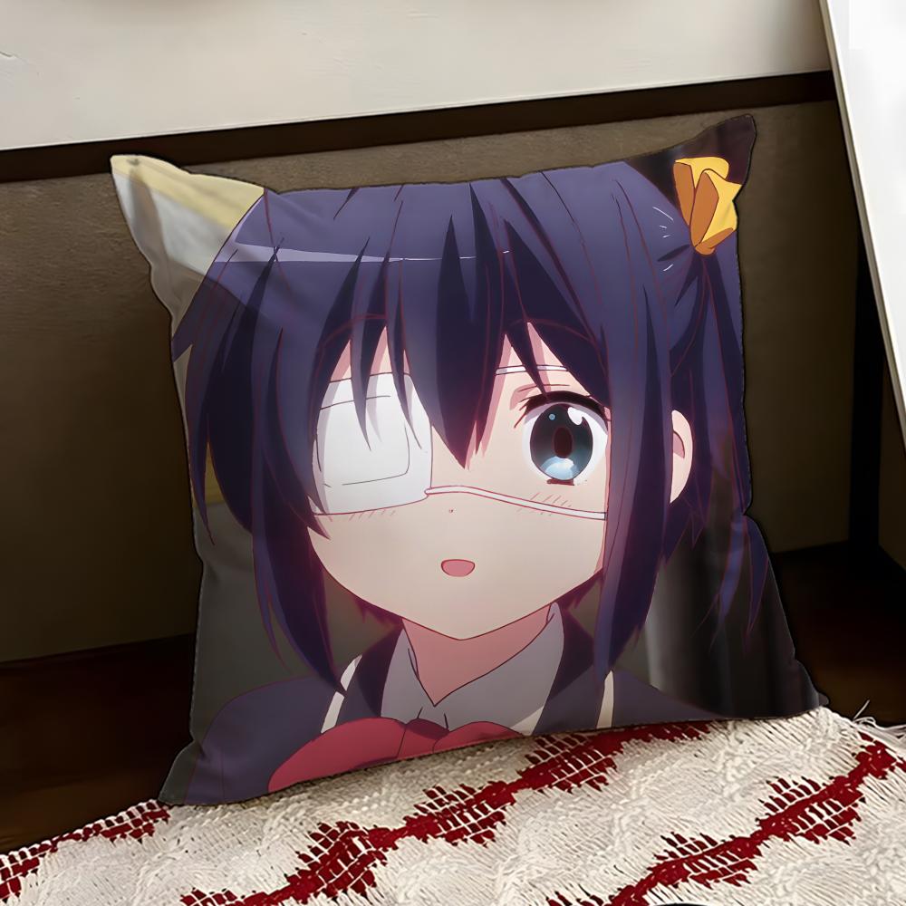 Love Chunibyo  Other DDelusions Cushion Cover Reversible Soft Durable Pillo Cover Home Car MultiScene Use for Daily Comfort