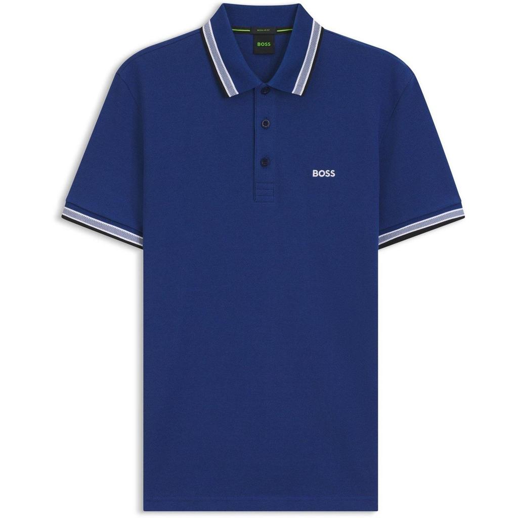 Boss Mens Paddy Contrast Tipped Polo Shirt