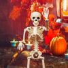 40*10cm Party Decoration Outdoor Scary Props Poseable Size Halloween Human Skeleton