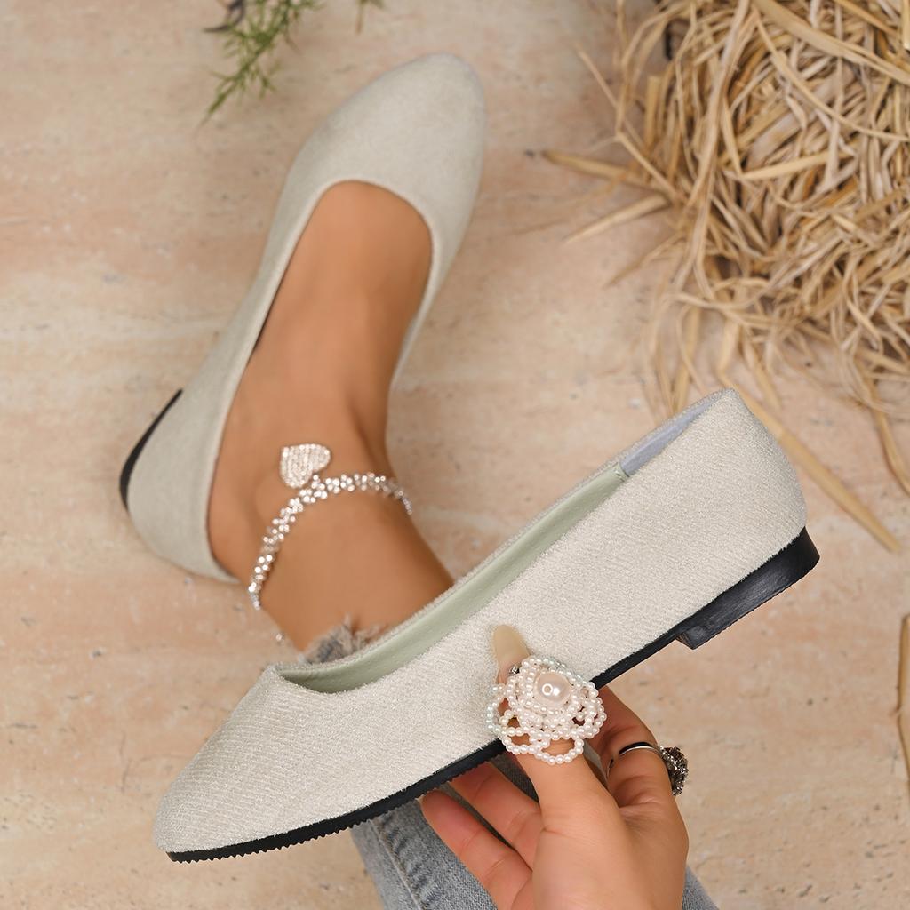 Fashion Women Flats 2025 New Elegant Loafers Ladies Causal Outdoor Flat Shoes Spring Autumn Shallow Fashion Ballet Simple Sneakers Women
