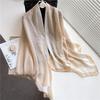Scarf X0m Large Size Travel Scarf Women's Headscarf Sunscreen Shawl Autumn and Winter Scarf Cotton and Linen