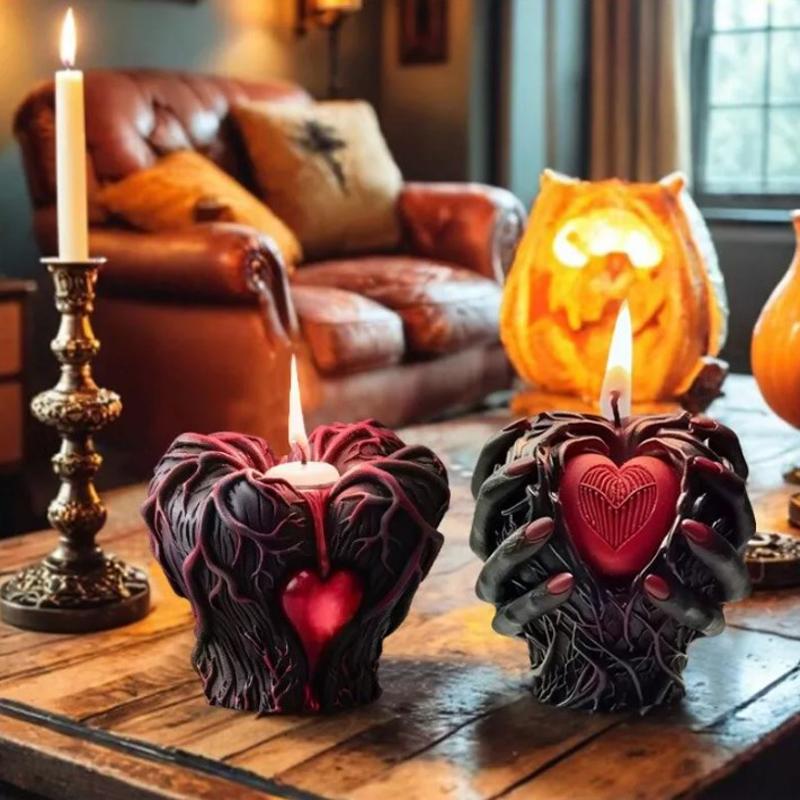 Holding Heart Lumanari Matrite Halloween Lumanari Matrite Matrite 3D DIY Craft Rasina Nou