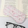 Ins Style Korean Handmade Cloth Love Printing Women's Cloth Glasses Bag Quilted Eyeglasses Pouch Heart Eyewear Storage Case