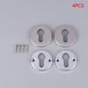 304 Keyhole Cover Lock Cylinder Escutcheon Accessories Round Stainless Steel Corrosion Covers Set Hardware Lock Accessories