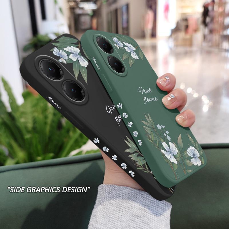 Blättrige Lilie Handyhülle Für Huawei Honor 600 500 400 300 200 100 90 Pro Lite Smart Magic 8 7 4 Silikon Weiche Hülle