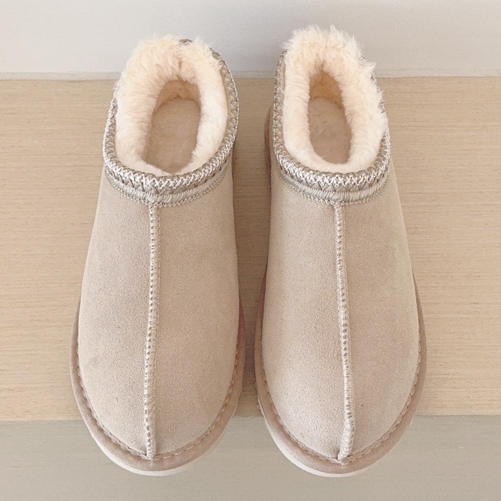 2027 New Women Shoes Men Ultra Mini Winter Boots Ladies Warm Ankle Soft Thick Fur Snow Boot Unisex Home Low-top Flat Slippers