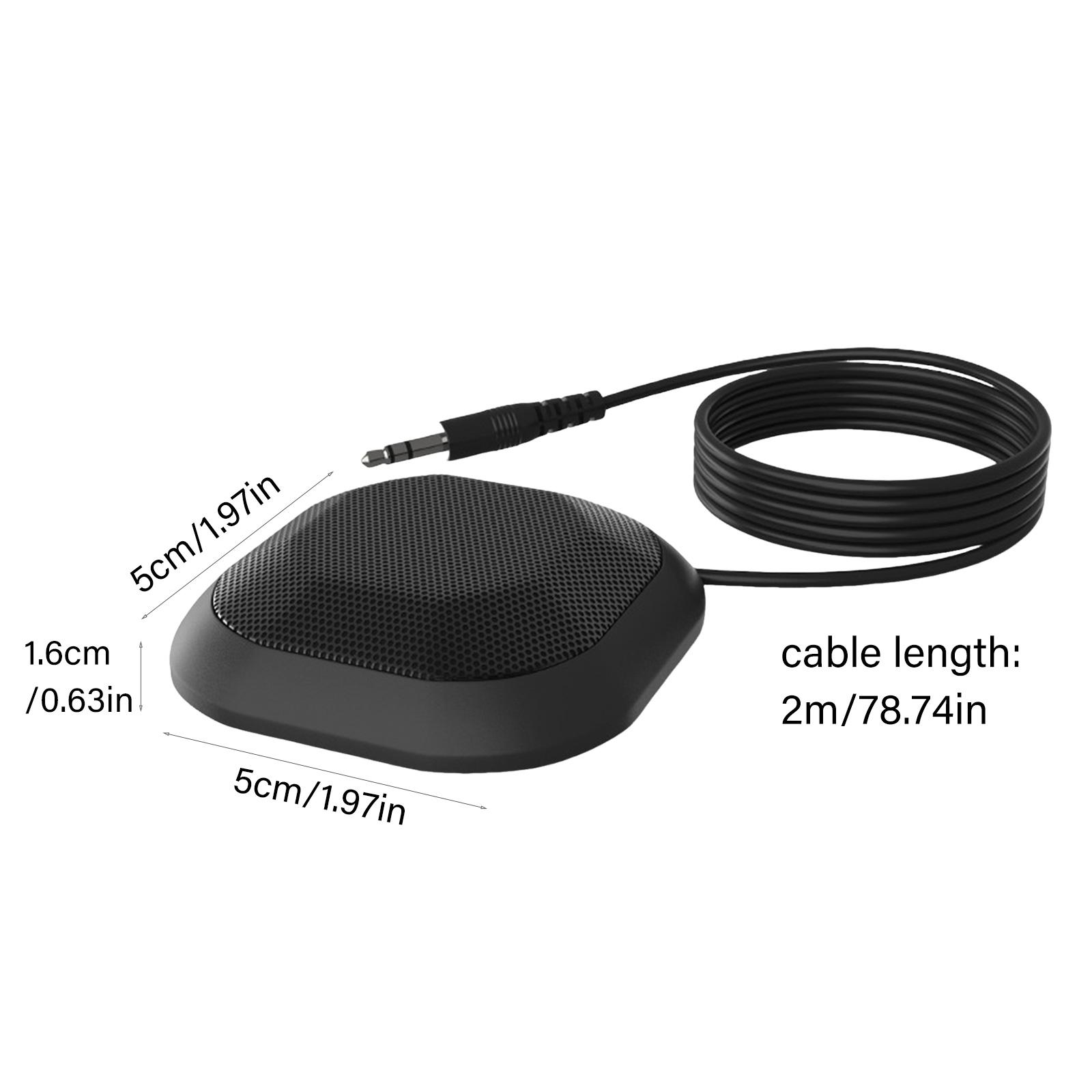

Portable 3.5mm Mini Microphone Wide Compatibility Crystal Sound For PC Teams 1