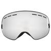 Outdoor Sport Skiing Safety Protective Anti Fog Double Layer Goggle Support Myopic Glasses(Black Framefull Vacuum