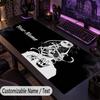 Custom Text Big Mousepad, Extended Desk Pad For Laptop Work GameSally Face
