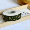Flocked Velvet Ribbon Festive Gold Foil Printed Ribbon Christmas Velvet Ribbon Classic For Cake Packaging Wedding Event Bow
