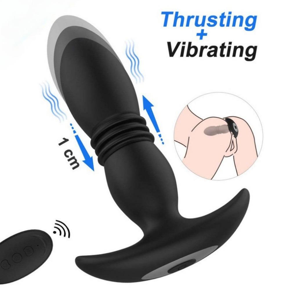 Harem Anal Plug Retractable Vibration Wear Female Masturbator Vibrator Adult Erotic Products Male Anal Plugs