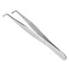 16cm Curved Tweezers Stainless Steel Skid Resistance Curved Tip Forceps for Laboratories