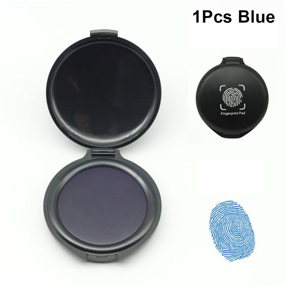 1Pcs Mini Stamp Pad Waterproof Thumbprint Ink Pad Fingerprint Ink Pad  Identification Security