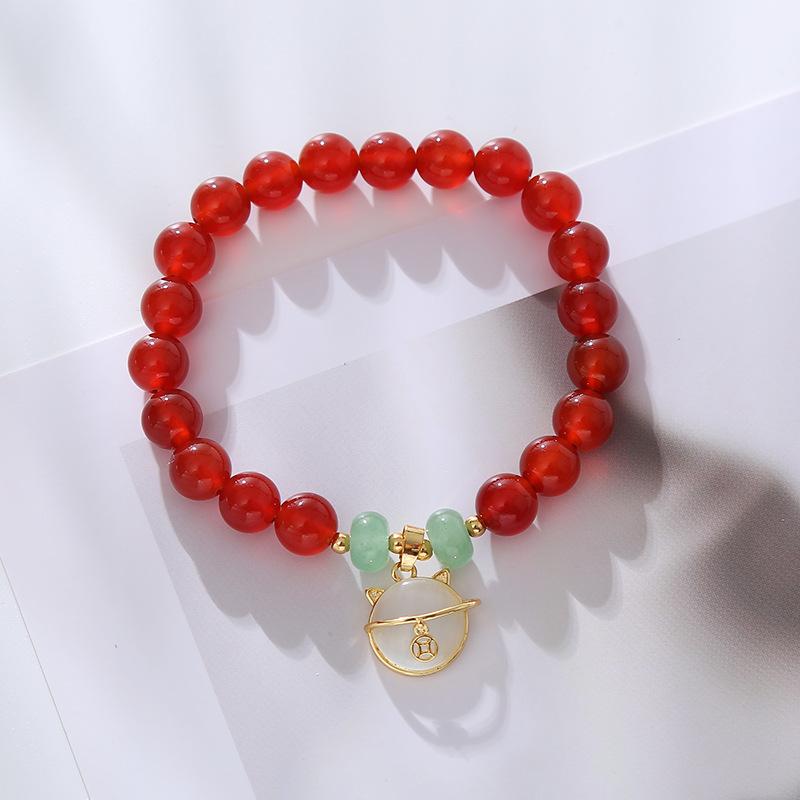 Agate Crystal Bracelet Fashion Women Daily Jewelry Lucky Gift