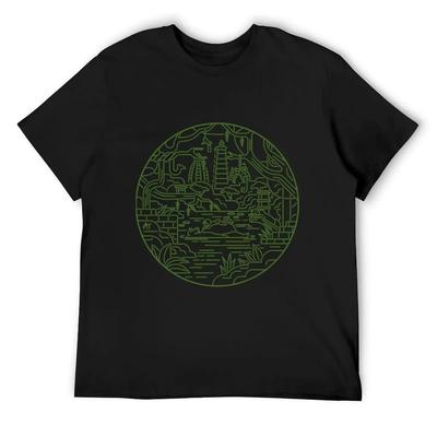 The Jungle Book Line Art T-Shirt Anime T Shirts Vintage Graphic Tee Custom T-shirts Mens T Shirt Graphic