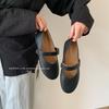 Soft-soled French Retro Fashion Versatile Mary Jane Shoes 2025 New Shallow Mouth Versatile Skirt Flat-soled Single Shoes Tide